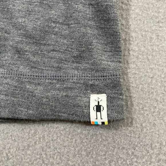 Smartwool Merino 250 Crossover Neck Sweater Top Pink Gray Long Sleeve Size M - Picture 3 of 11